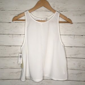 Aritzia Wilfred white crop top